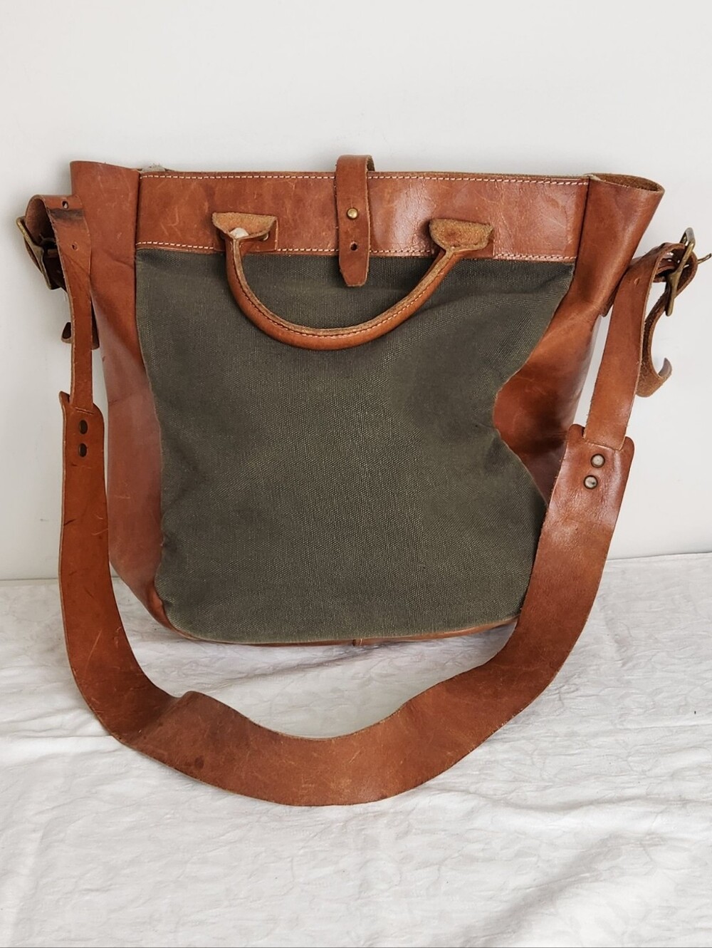 Artemis Canvas Leather Tote